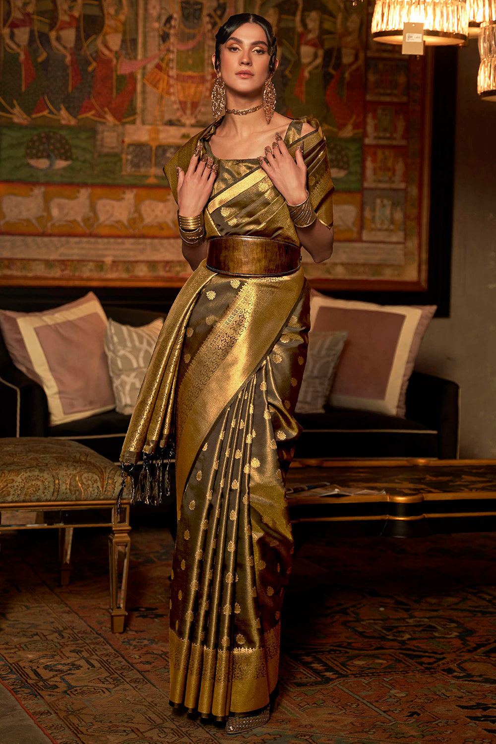 Buy Baby Pink Paithani Silk Saree Nitaraa