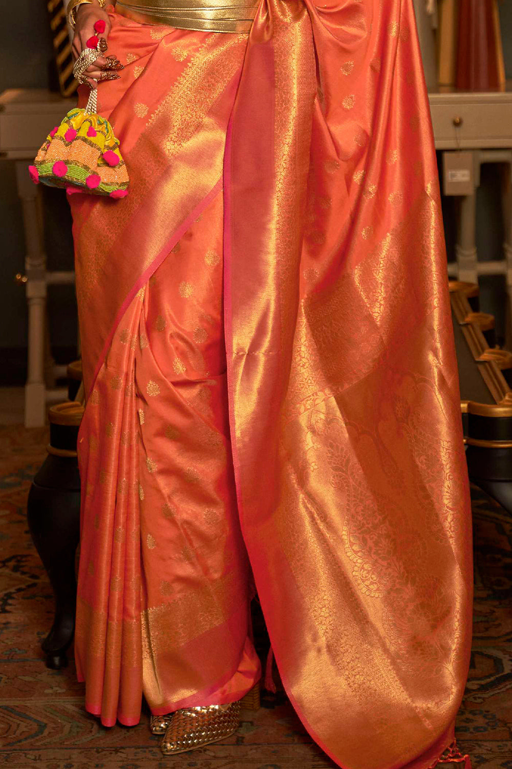 Buy Magenta Paithani Patola Silk Saree Nitaraa