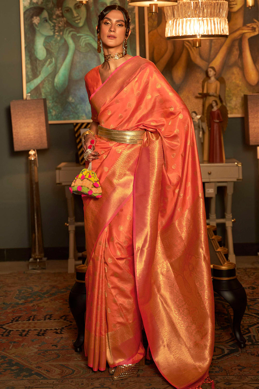 Buy Turquoise Blue Linen Saree Nitaraa