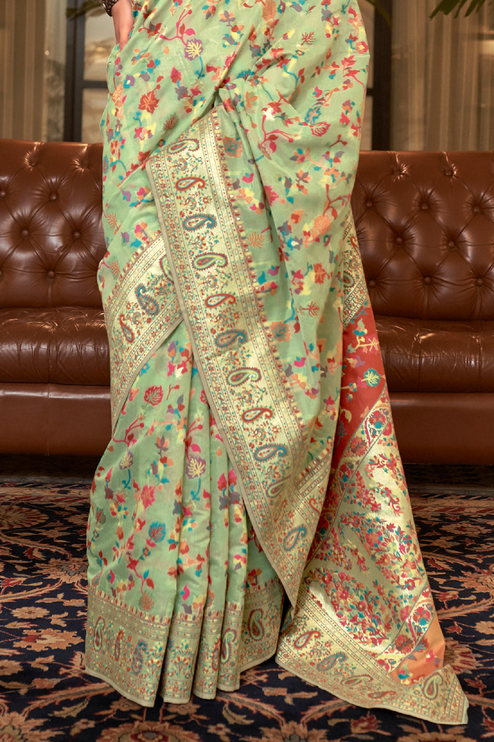 Buy Indigo Purple Kanjivaram Saree Nitaraa