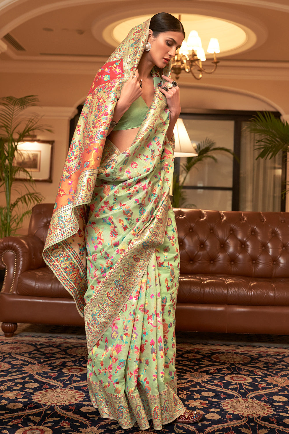 Buy Phlox Purple Kanjivaram Saree Nitaraa