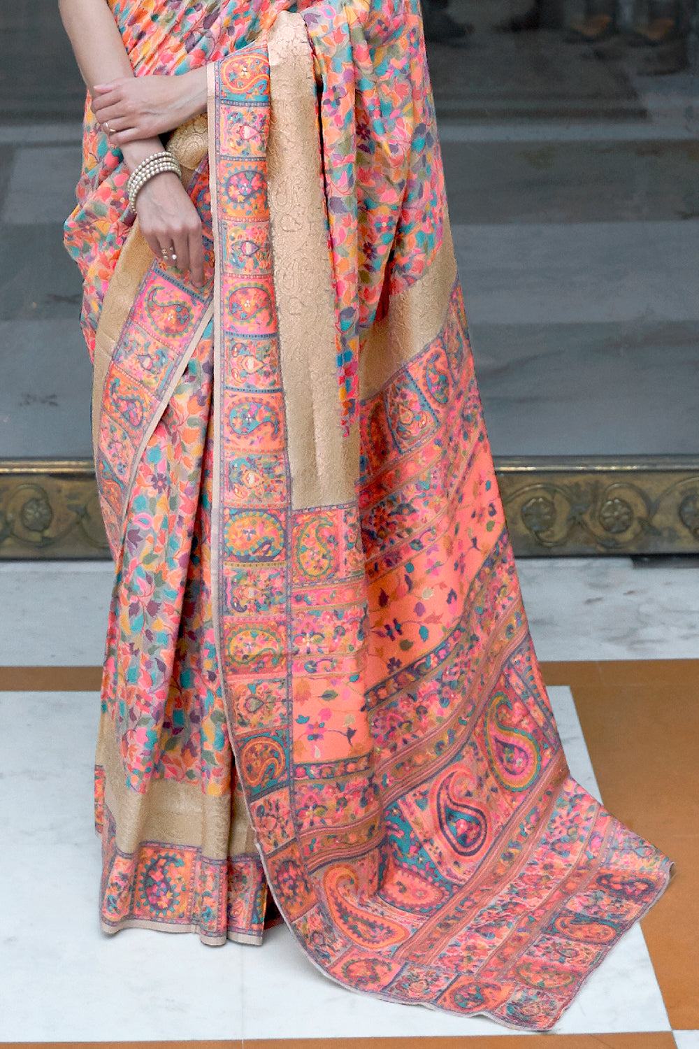 Buy Olive Green Kanjivaram Saree Nitaraa