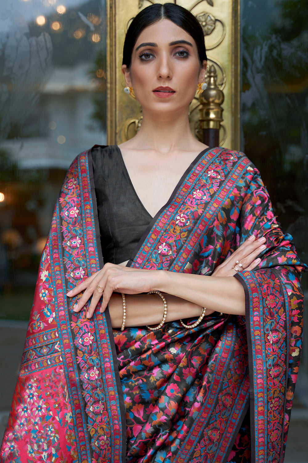 Buy Honey Yellow Kanjivaram Saree Nitaraa