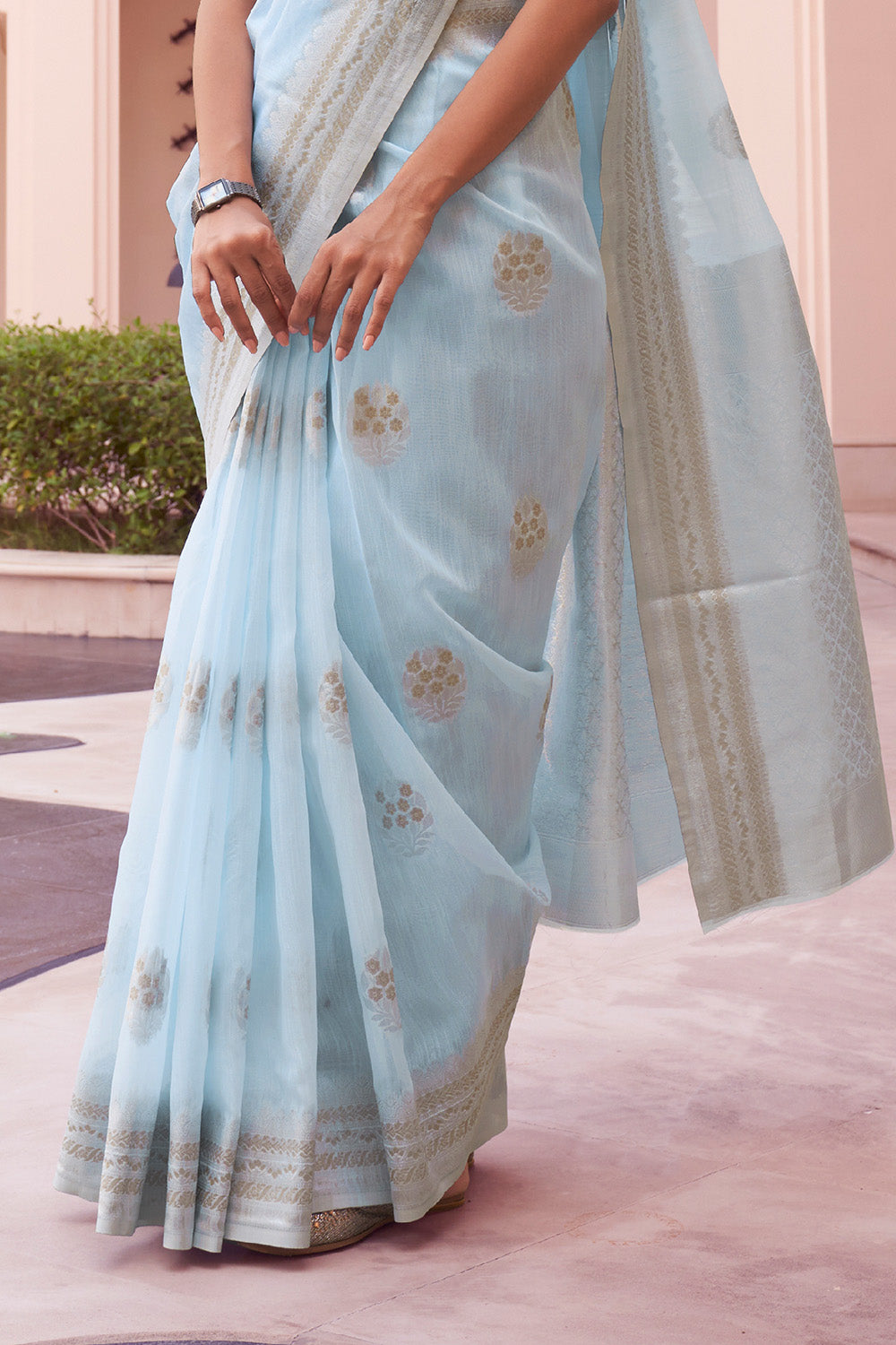 Buy Fern Green Kanjivaram Saree Nitaraa