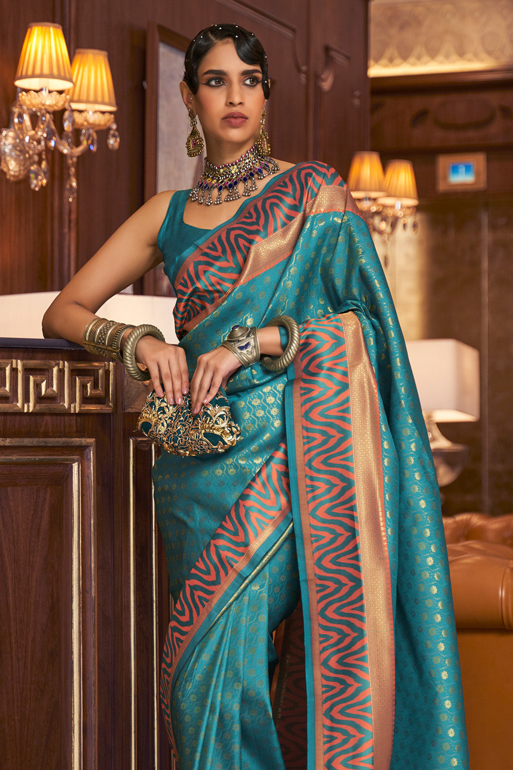 Buy Lavender Purple Digital Print Saree Nitaraa