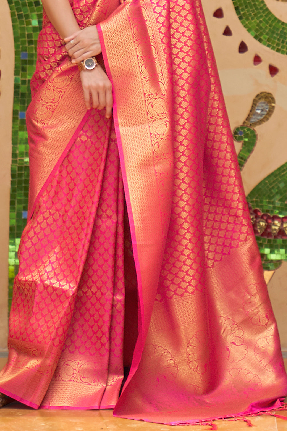 Buy Mauve Purple Zari Woven Beautiful South Silk Saree Nitaraa