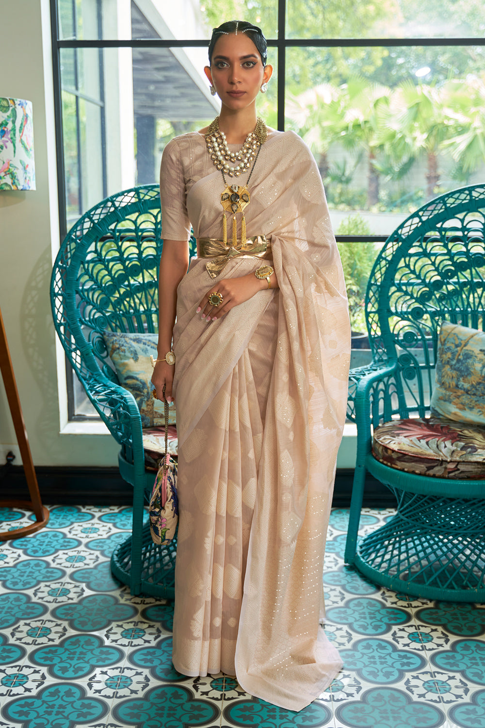 Buy Purple Soft Silk Saree With Blouse Piece Nitaraa