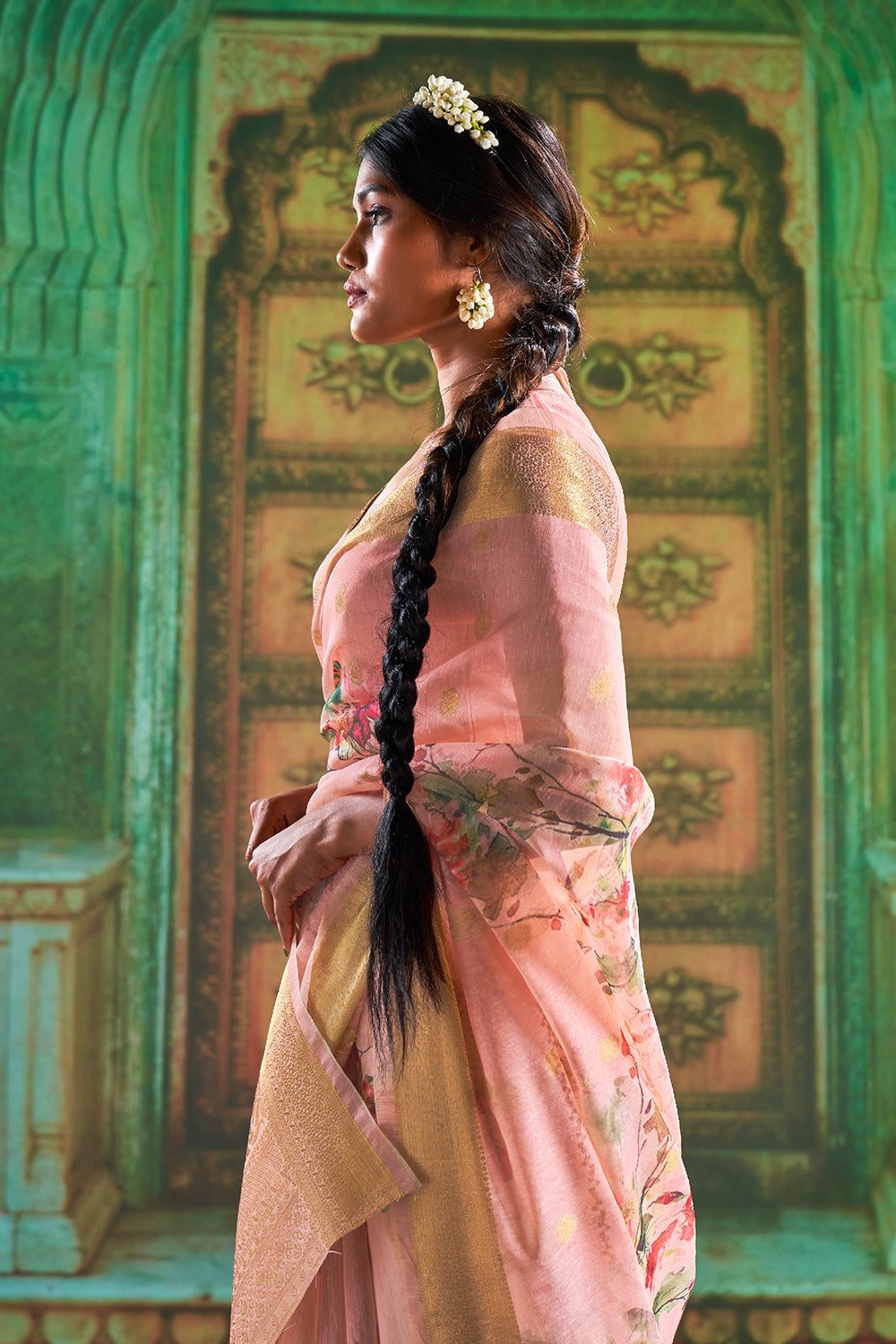 Buy Jade Green Kanjivaram Saree Nitaraa