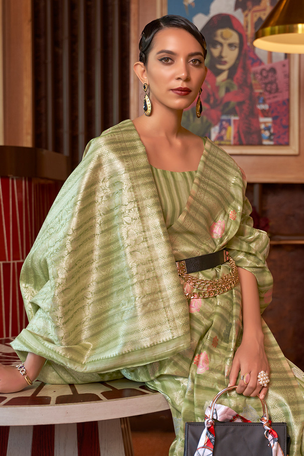 Buy Special Pink Raw Silk Saree Nitaraa