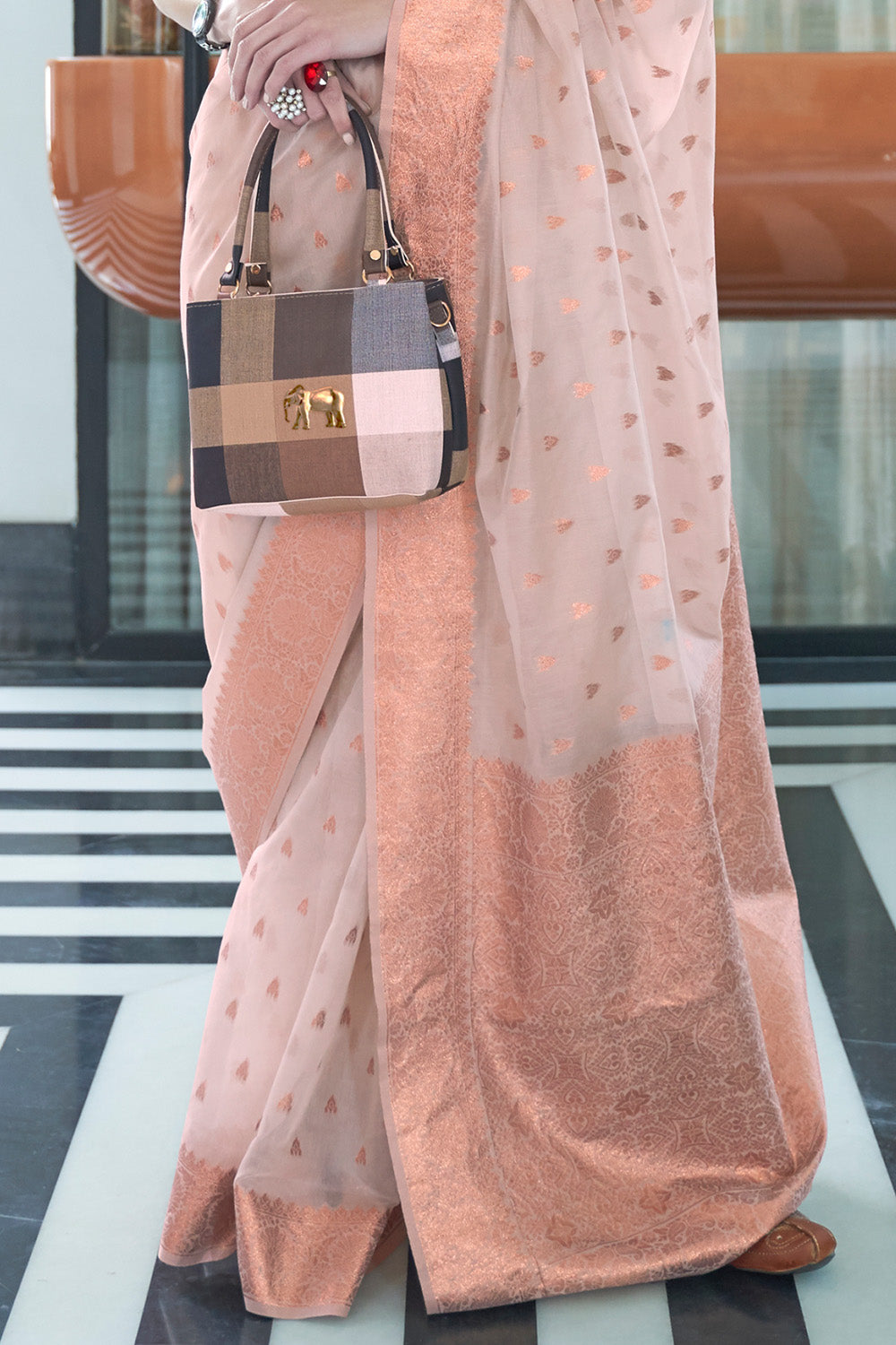 Buy Hot Pink Kanjivaram Silk saree Nitaraa
