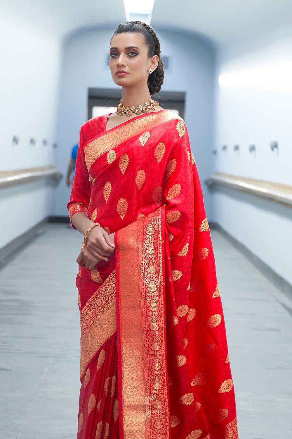 Buy Teal Blue Kanjivaram Saree Nitaraa