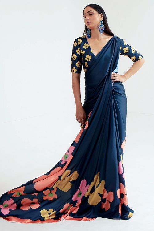 Buy Pista Green Patola Silk Blend Saree Nitaraa