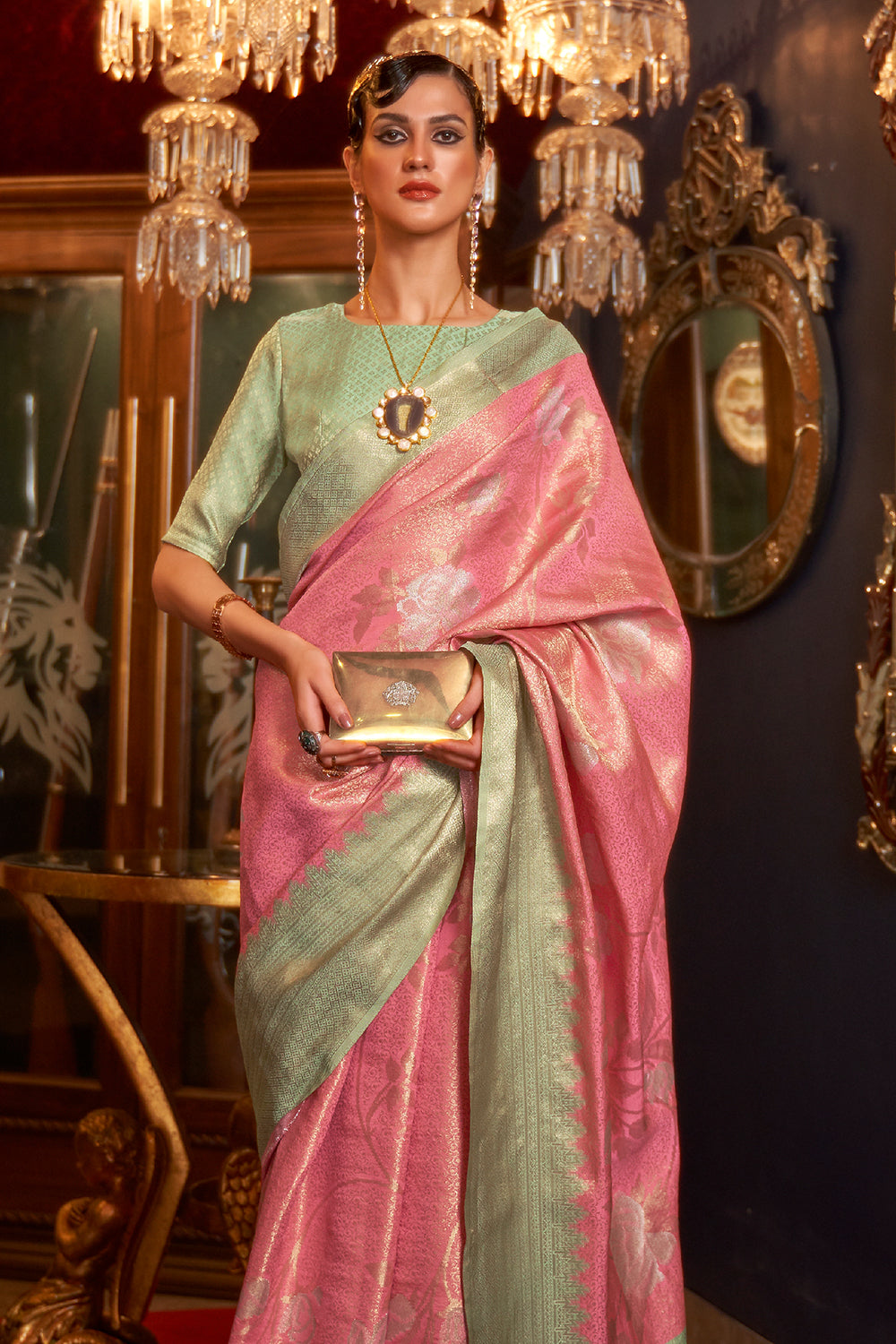 Buy Fawn Yellow Mulmul Cotton Saree Nitaraa