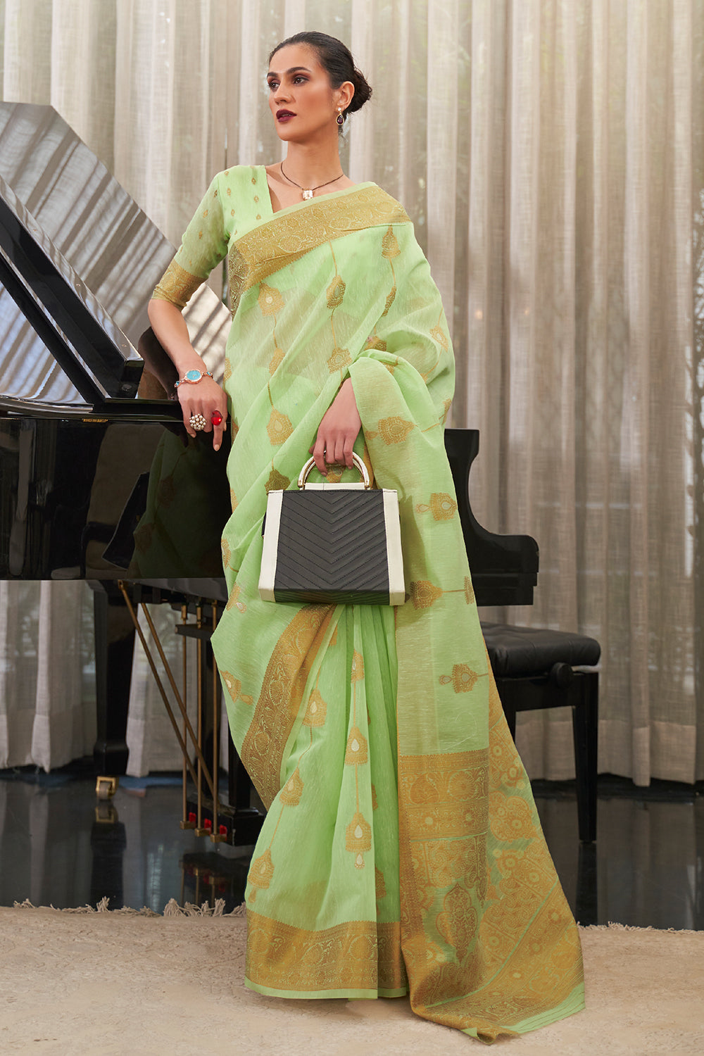 Buy Hibiscus Purple Silk Saree Nitaraa