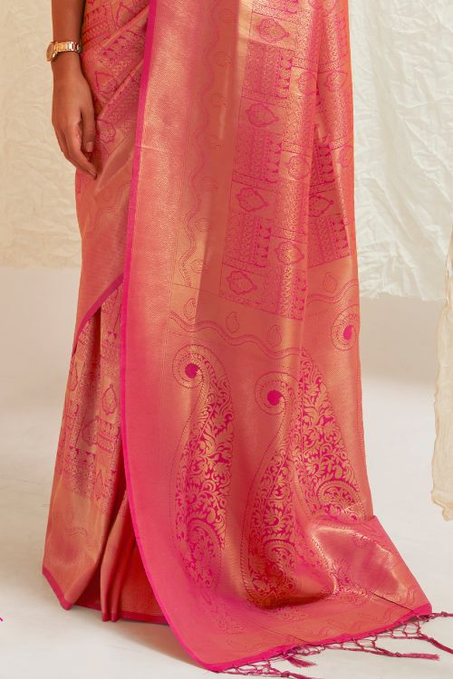 Buy Grey Kanjeevaram Silk Blend Saree Nitaraa