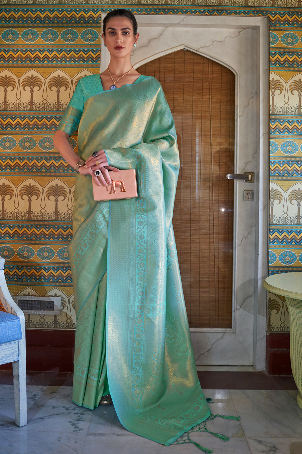 Buy Grape Purple Banarasi Saree Nitaraa
