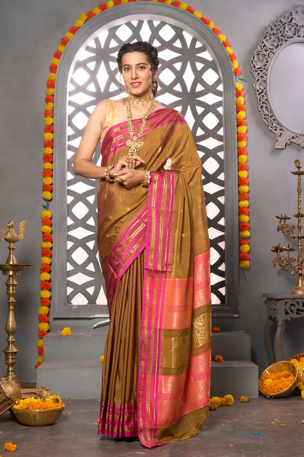 Buy Multicolor Digital Organza saree Nitaraa