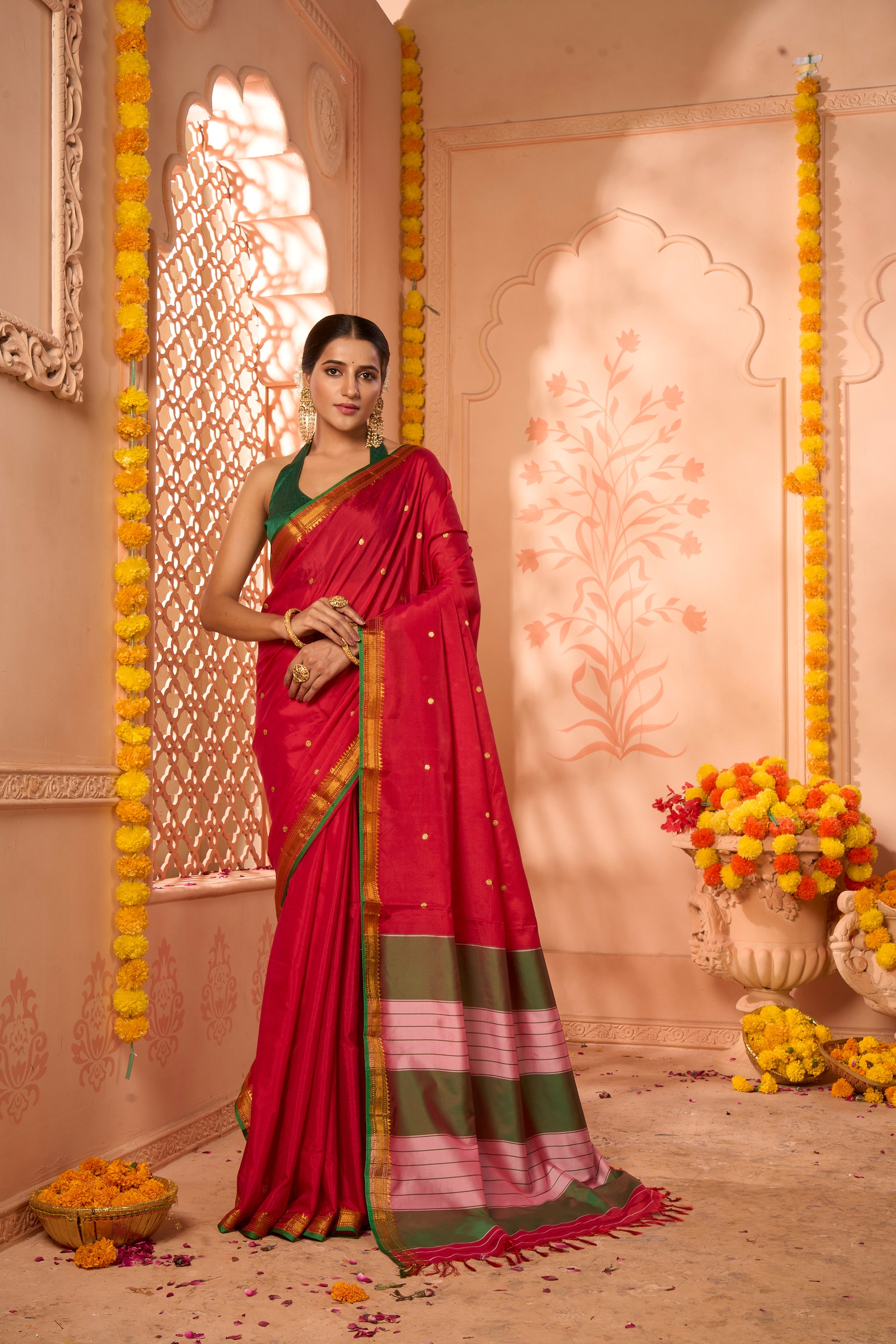Buy Lavender Silk Blend Saree Nitaraa