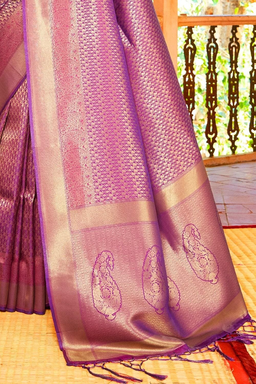 Buy Pink And Purple Patola Saree Nitaraa