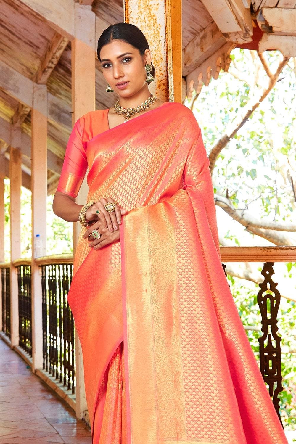 Buy Blue And Green Raw Silk Saree Nitaraa
