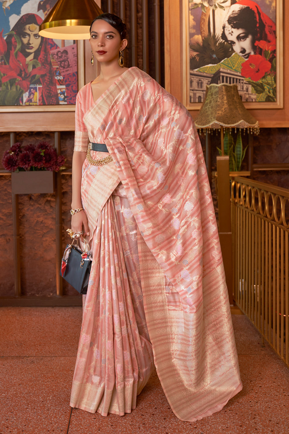 Buy Yellow And Green Raw Silk Saree Nitaraa