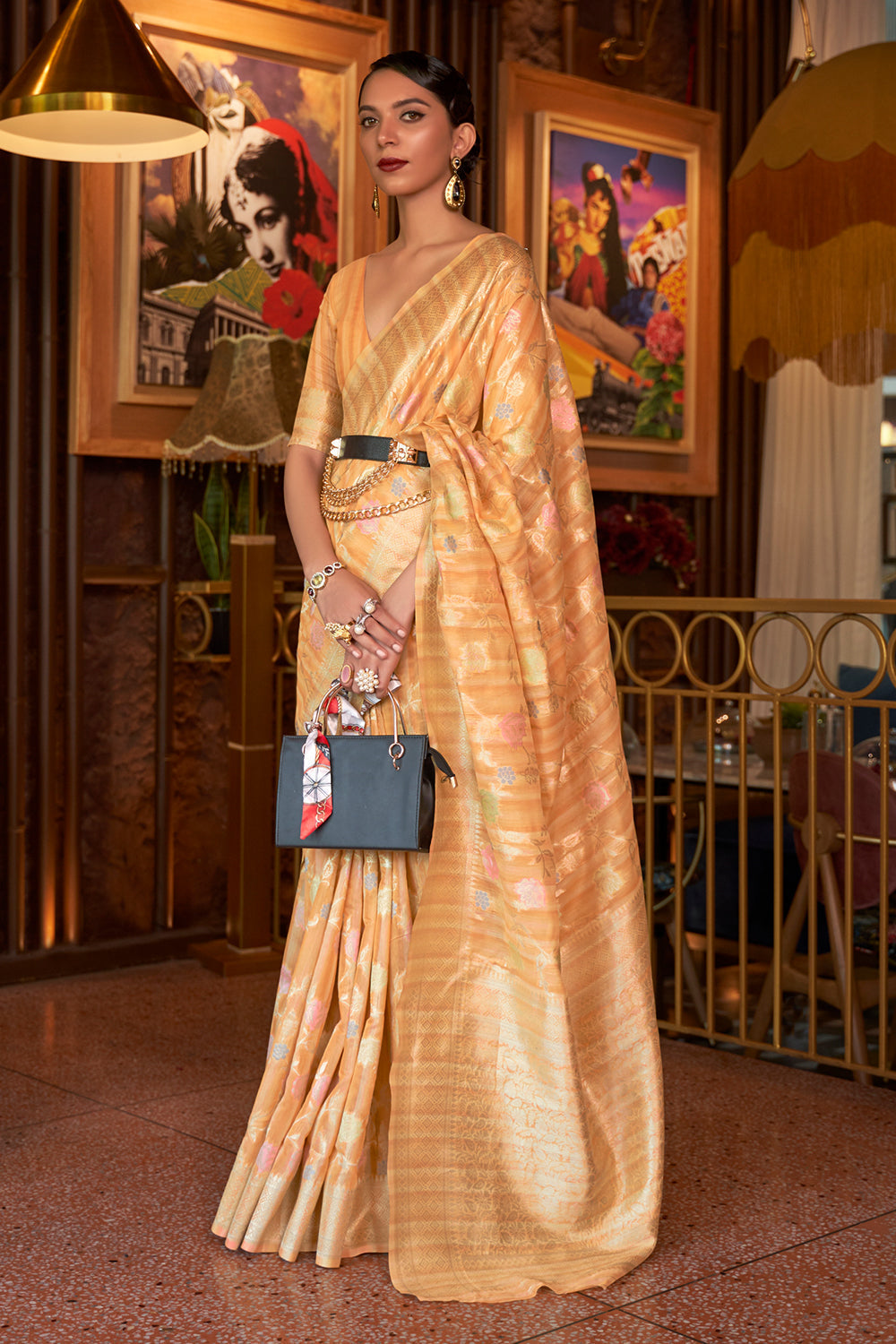 Buy Rama Green Raw Silk Saree Nitaraa