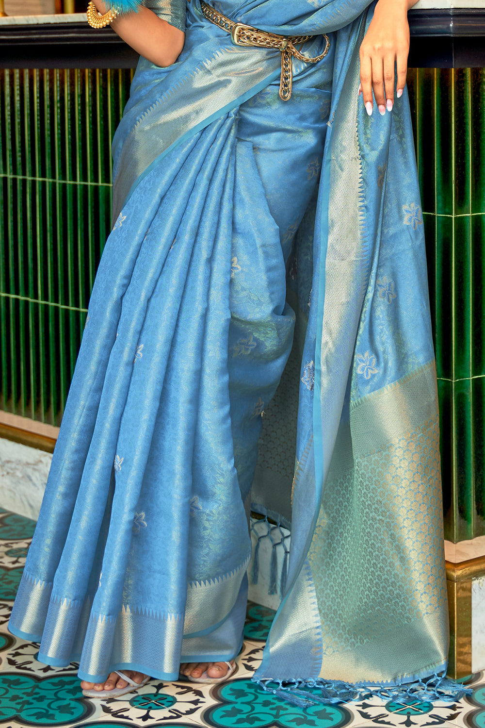 Buy Sable Black South Silk Saree Nitaraa